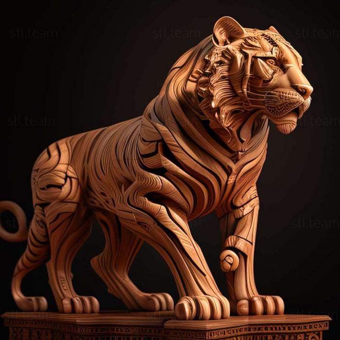 3D model Hercules liger famous animal (STL)